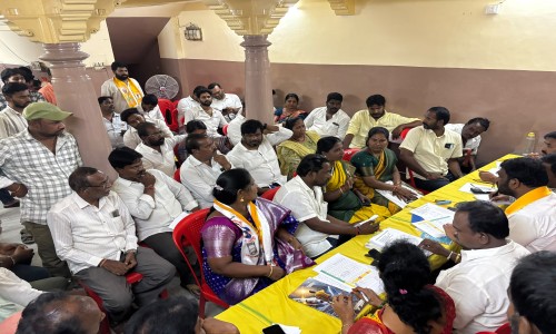 కూటమి ఛైర్మన్ అభ్యర్థి శ్రీరామ్ చినబాబు విశ్రుత ప్రచారం 