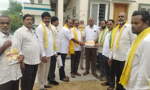వార్డు అభివృద్ధి కోసం అంకితభావంతో పనిచేస్తా 48 వ వార్డు కూటమి అభ్యర్థి కె.వి నాగరాజు స్వస్త్రం