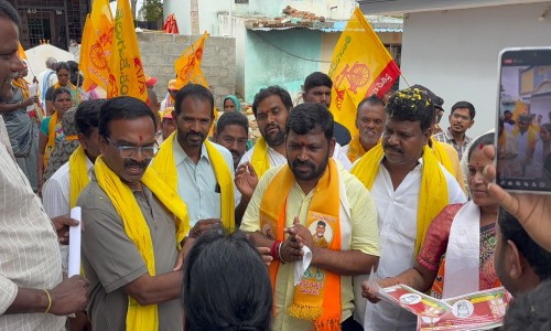 కూటమి ఛైర్మన్ అభ్యర్థి శ్రీరామ్ చినబాబు విశ్రుత ప్రచారం