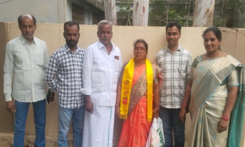 కన్నె మడుగు టిడిపి ఎంపీటీసీ గా నామినేషన్ వేసిన దయ్యాల శారదమ్మ