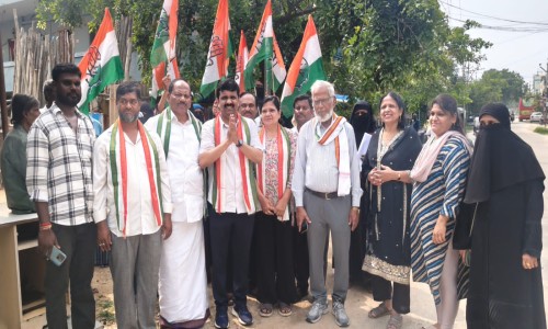  సేవ చేయాలనే సంకల్పంతోనే రాజకీయ ప్రవేశం -  కాంగ్రెస్ పార్టీ చైర్మన్ మునిసిపల్ అభ్యర్థి డాక్టర్ అప్సర్ షరీఫ్ వెల్ల డి